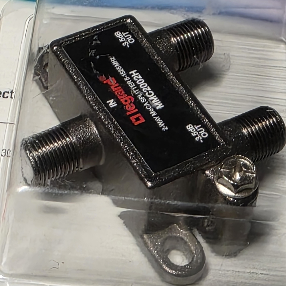 Legrand Zinc 2-way Coax Video Cable Splitter VM2202V1-